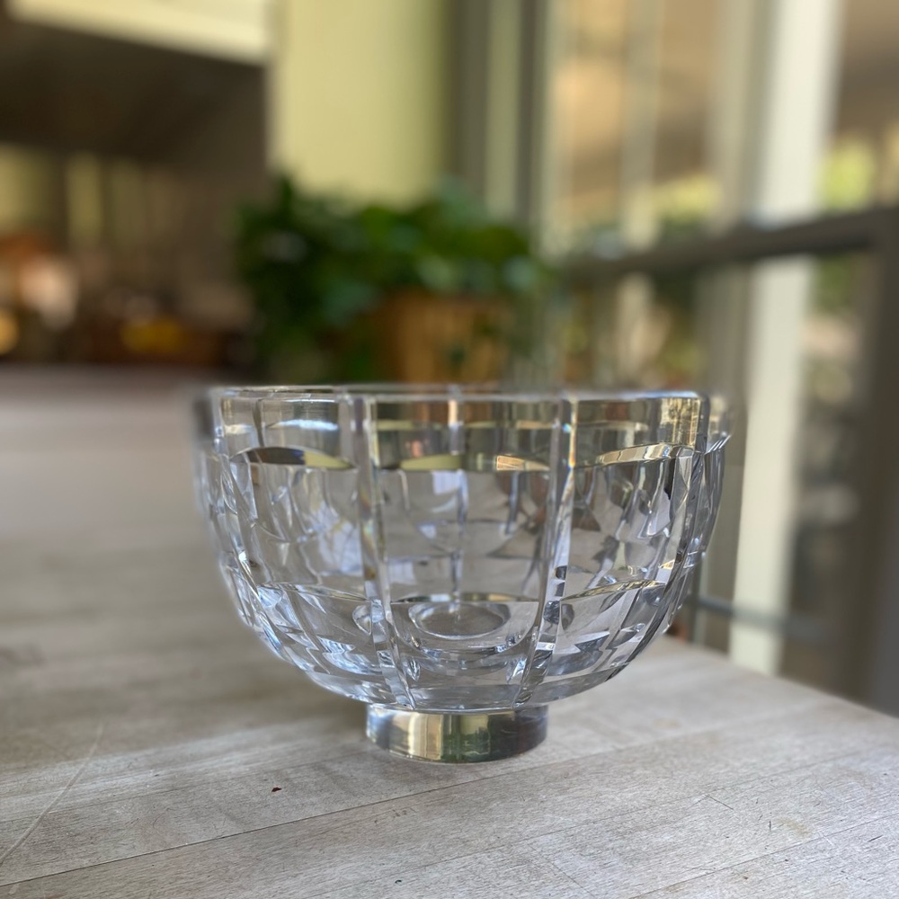 Stunning Cut Crystal Bowl 5-1/4” tall x 7-7/8” wide